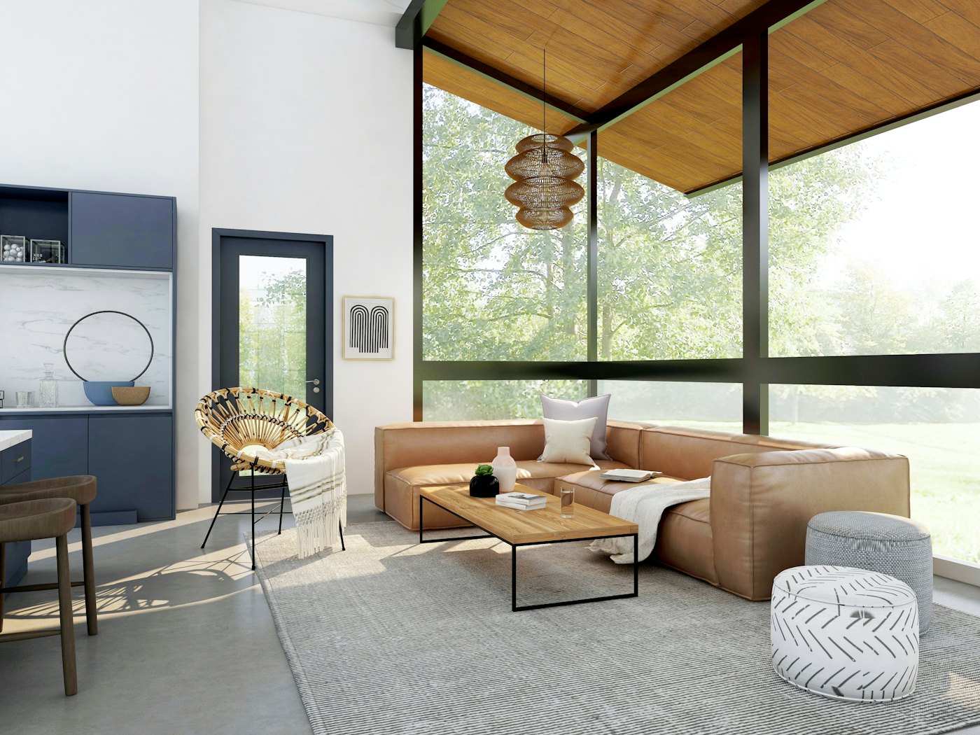 Bright, tidy living space