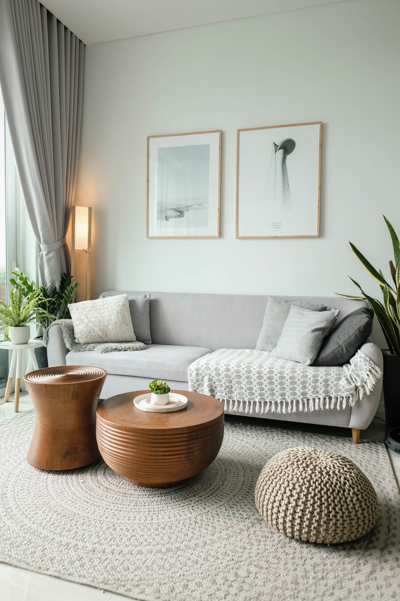 Freshly cleaned modern living room