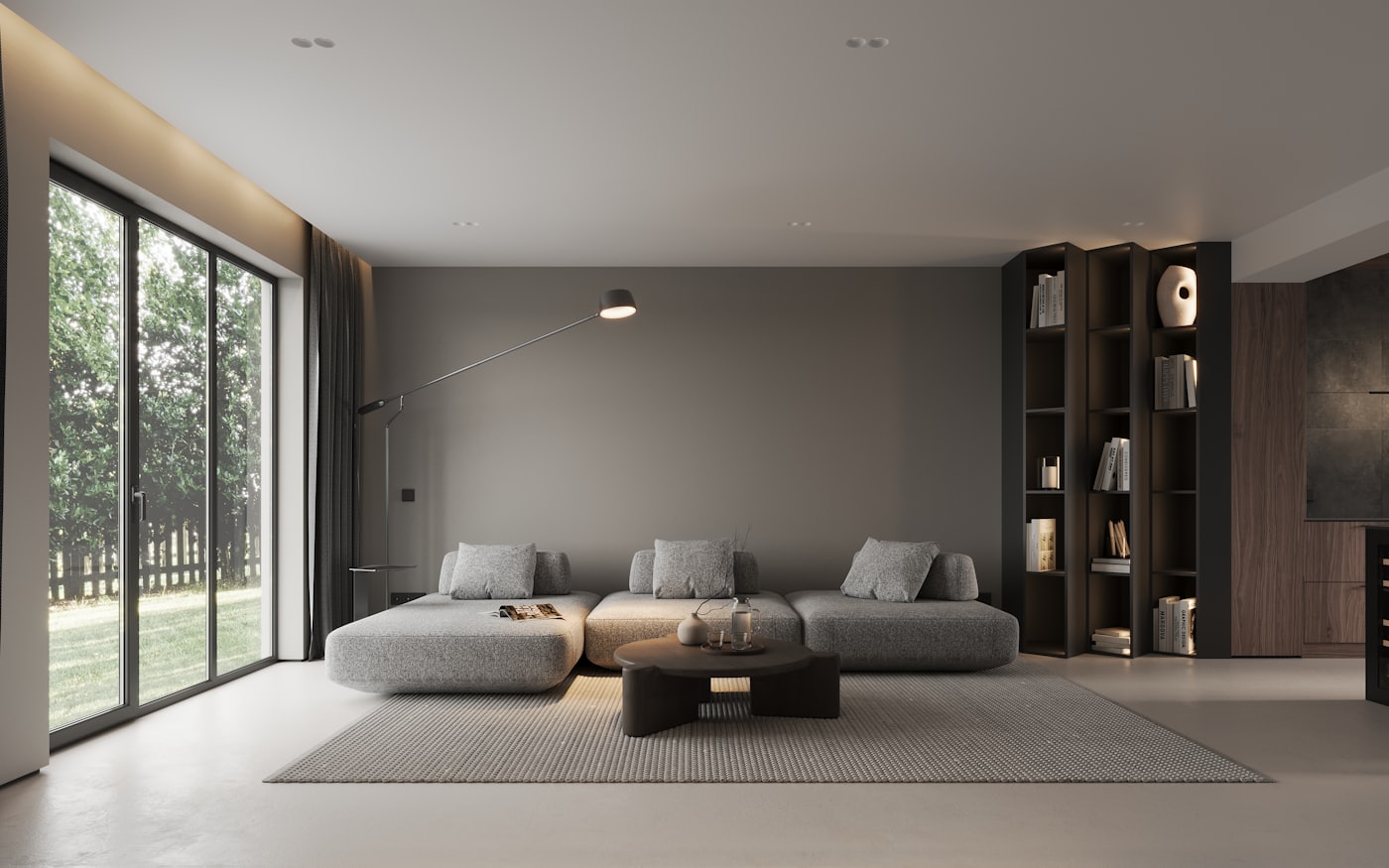 Spotless contemporary lounge
